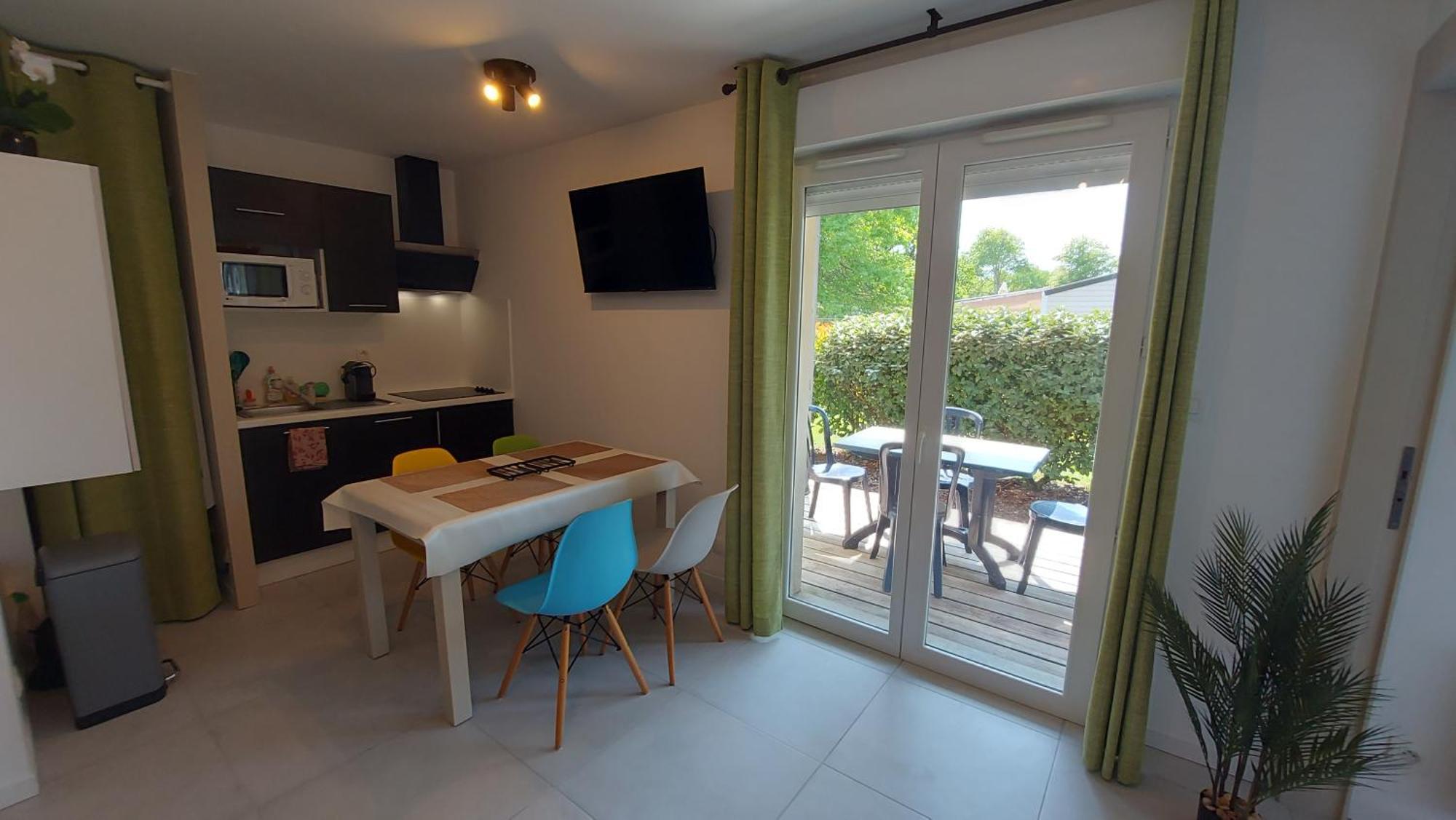 Appartement, 4 pers, jardin terrasse sans vis-à-vis, kit bébé possible, 50m du bord du lac d'Aureilhan, H36 Exterior foto
